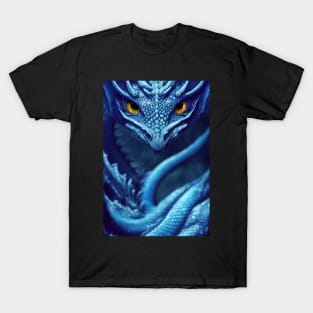 Portrait of a Blue Dragon T-Shirt